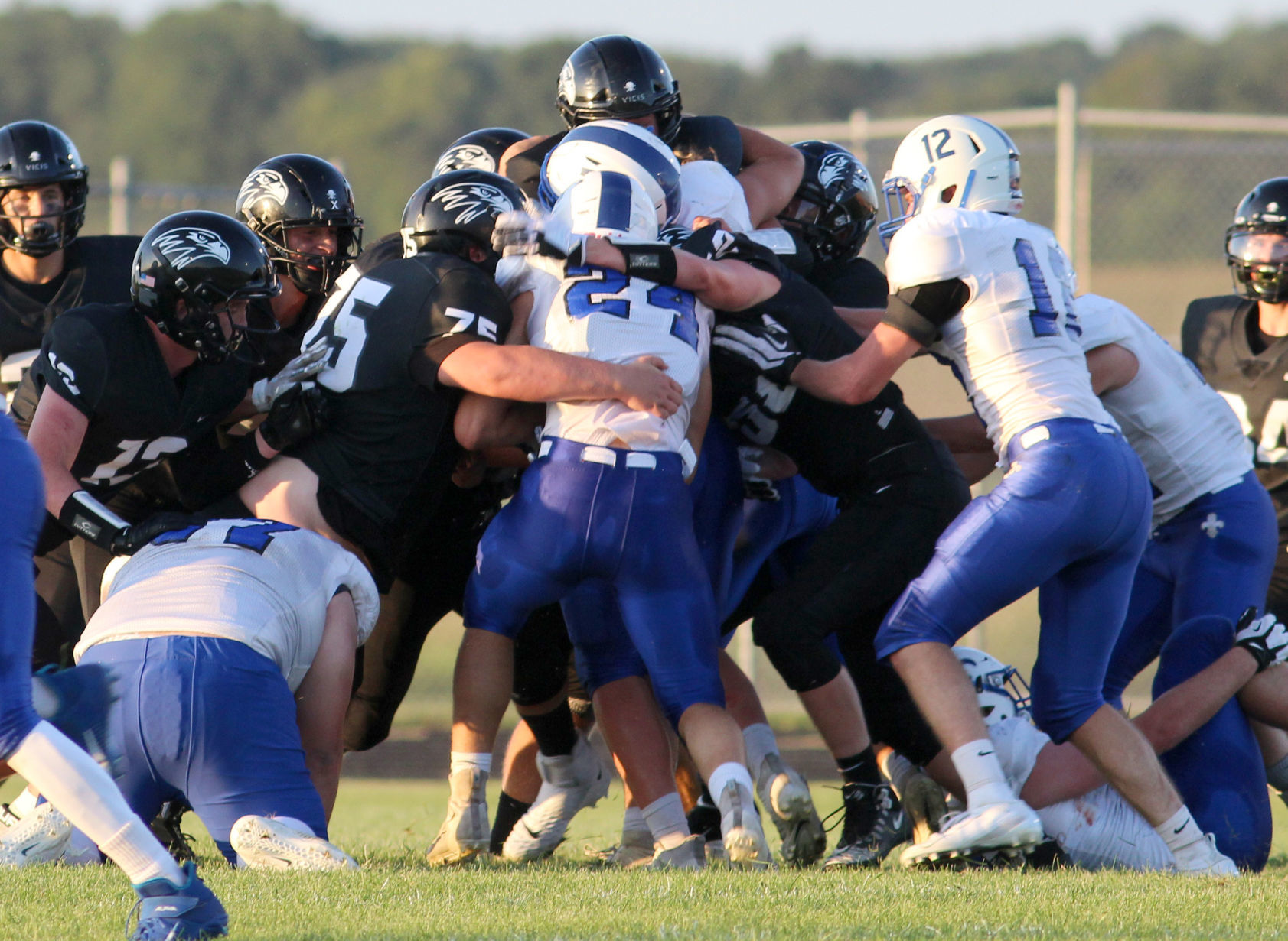 Saint Croix Falls at Bloomer football 8-23-19